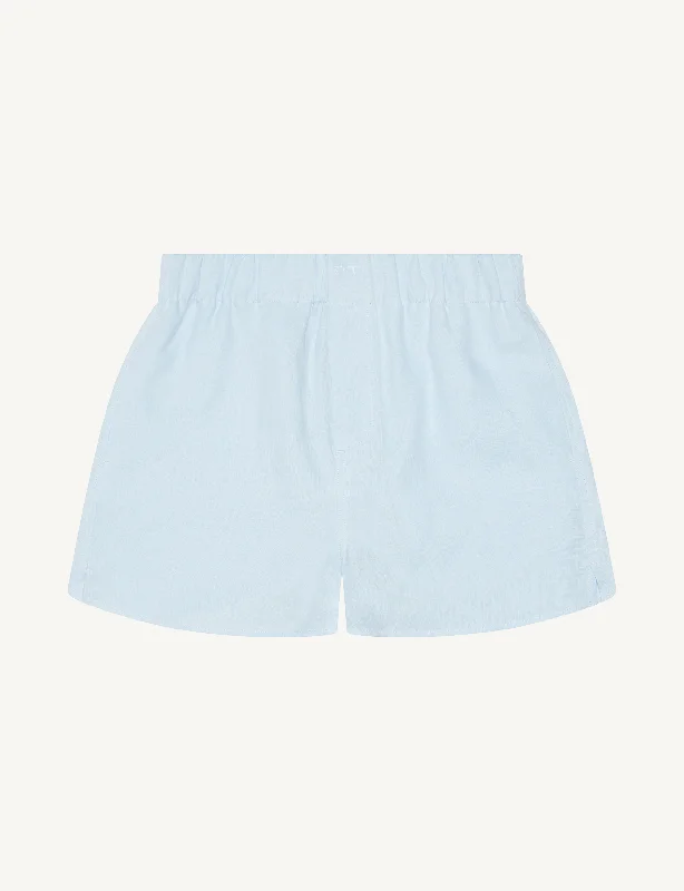 The Boxer: Hemp, Periwinkle Blue