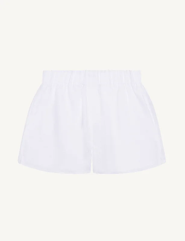 The Boxer: Linen, White