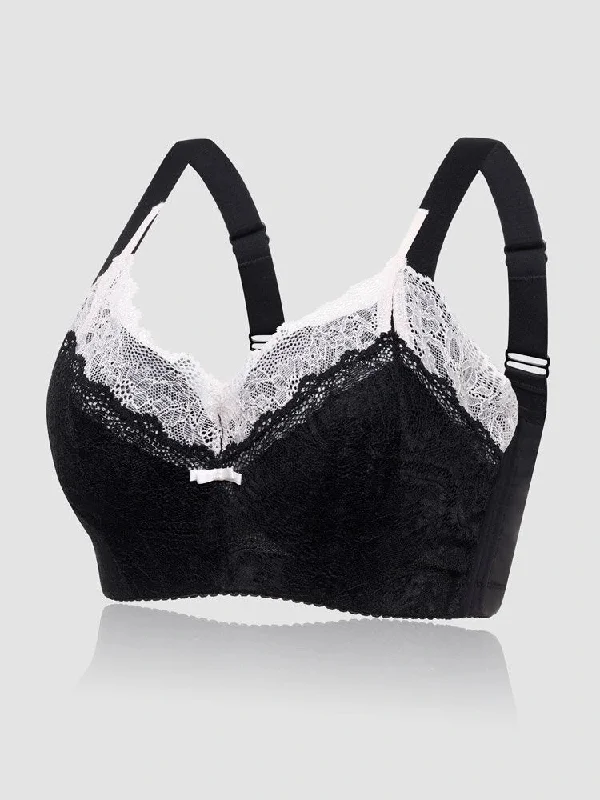 Breathable Lace Soft-wire Full Coverage Push Up Bra