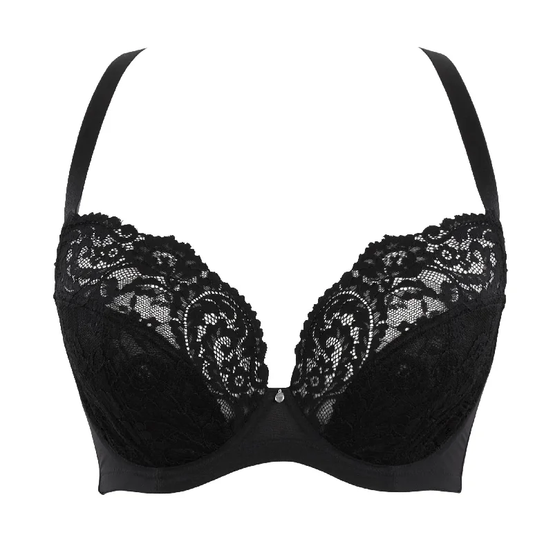 Cleo Addison Plunge Bra | BLACK