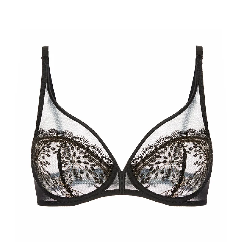 Simone Perele Singuliere Plunge Full Cup Bra | BLACK