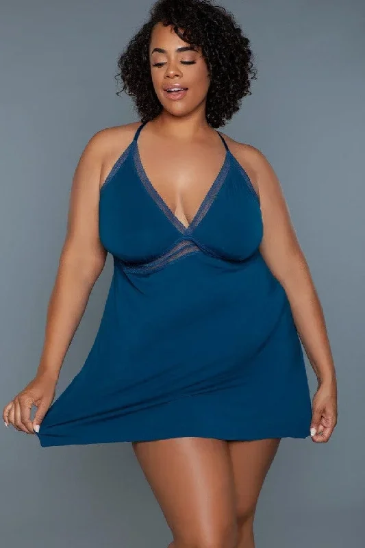 Plus Size Mini-Length Babydoll