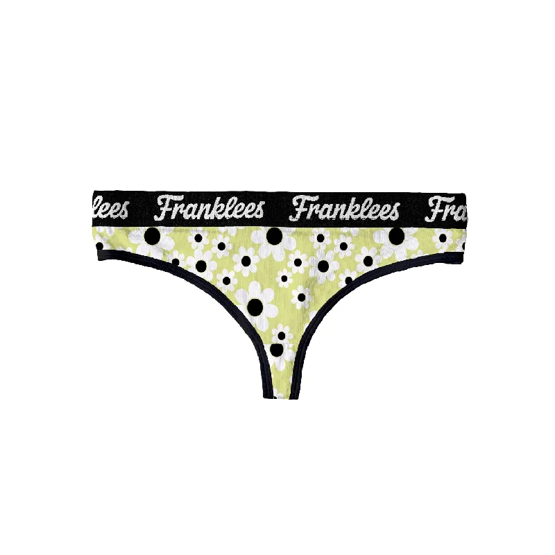 Thong | Soft Cotton | Retro Daisies