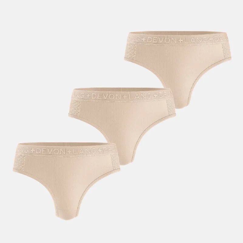 Katrina Everyday Thong - Multi-Packs - Skin Light