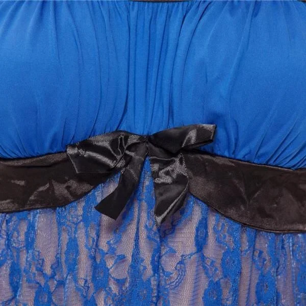 lace-milk-fiber-strapless-sexy-lingerie-nightdress-blue