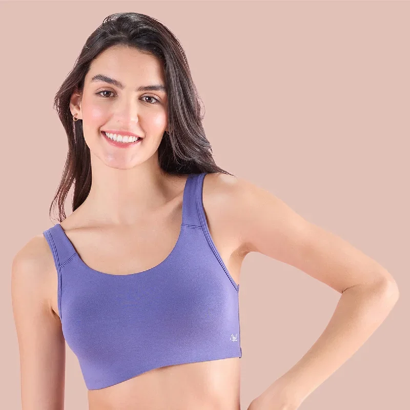 Nykd by Nykaa Soft Cup Easy-Peasy Slip-On Bra With Full Coverage-D Purple-NYB113