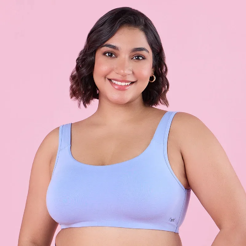 Nykd by Nykaa  Soft Cup Easy-Peasy Slip-On Bra With Full Coverage-NYB113-H Blue