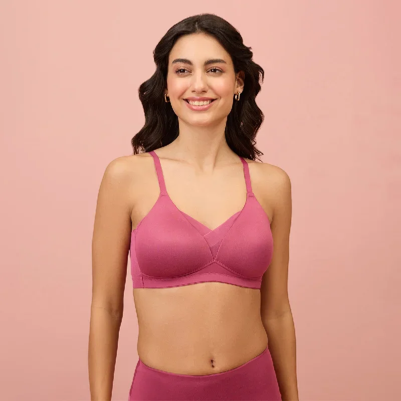 Nykd by Nykaa The Perfect Shaping Infinity Mesh Padded Bra-NYB202-Rose