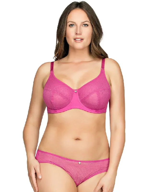 Parfait Enora Minimizer Full Cup Bra Raspberry Pink