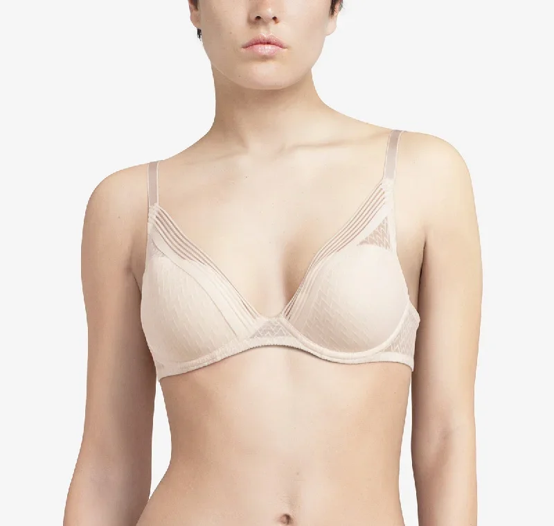 Passionata by Chantelle Manhattan Talc Plunge T Shirt Bra 48D9