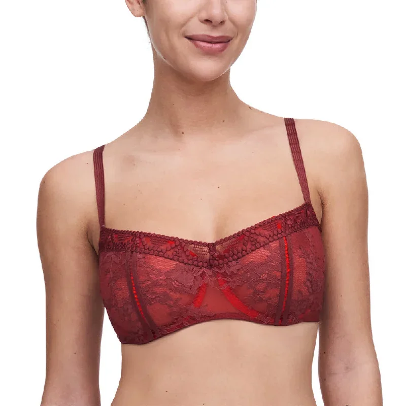 Passionata by Chantelle Olivia Fig Poison Red Demi Bra P49J10