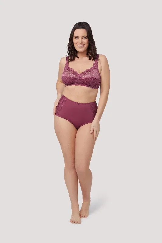 Ruby Lace Retro Shapewear Brief - No Returns