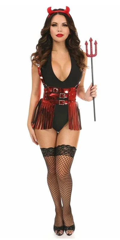 Sexy Deluxe 4 Piece Sexy Devil Halloween Costume