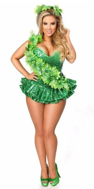 Sexy Deluxe Ivy Poison Vixen Corset Halloween Costume